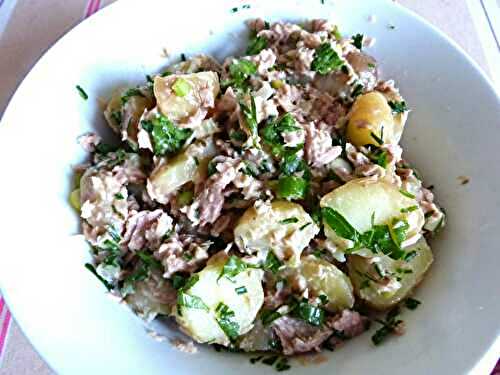 Salade de pommes de terre au thon