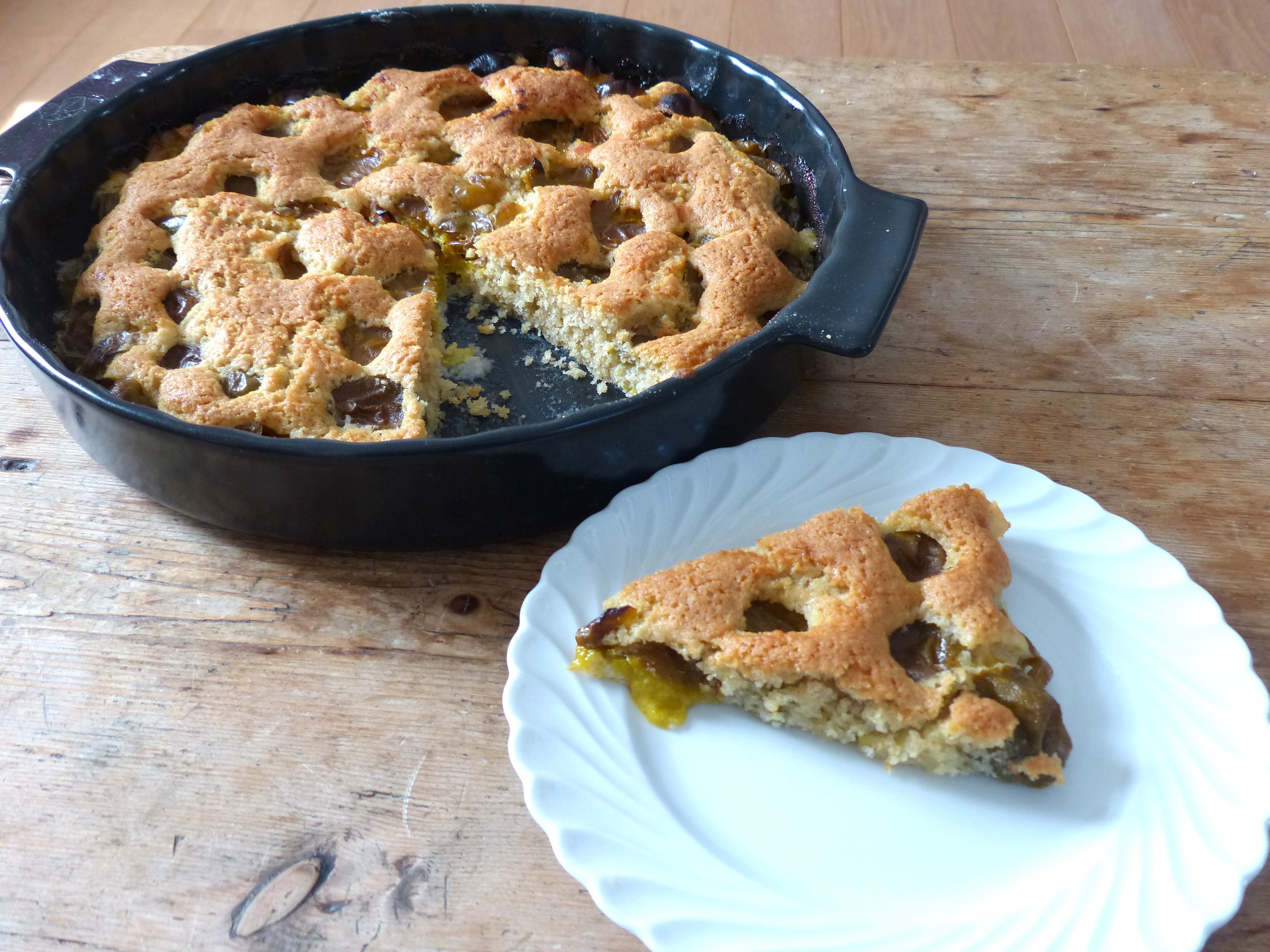 Gâteau aux prunes, reine claudes