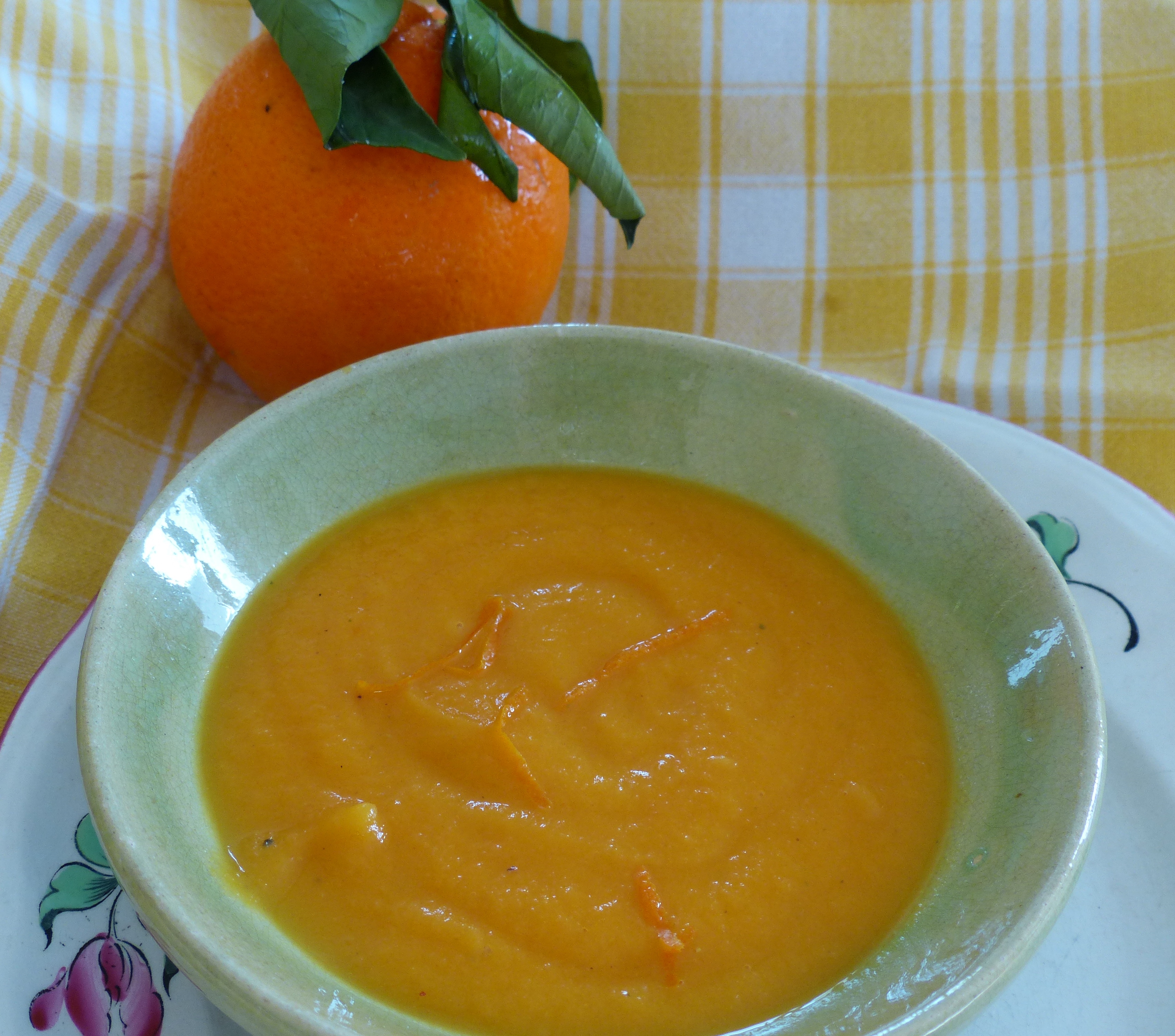 Velouté de carottes au cumin et orange