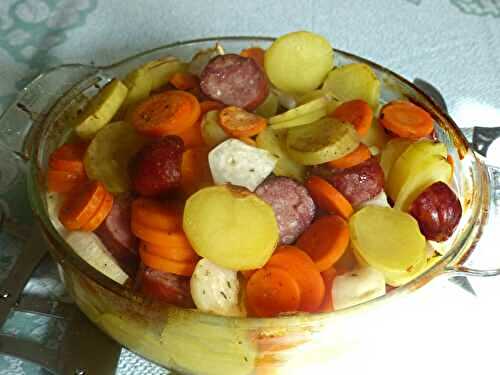 Cocotte de légumes et Montbéliard