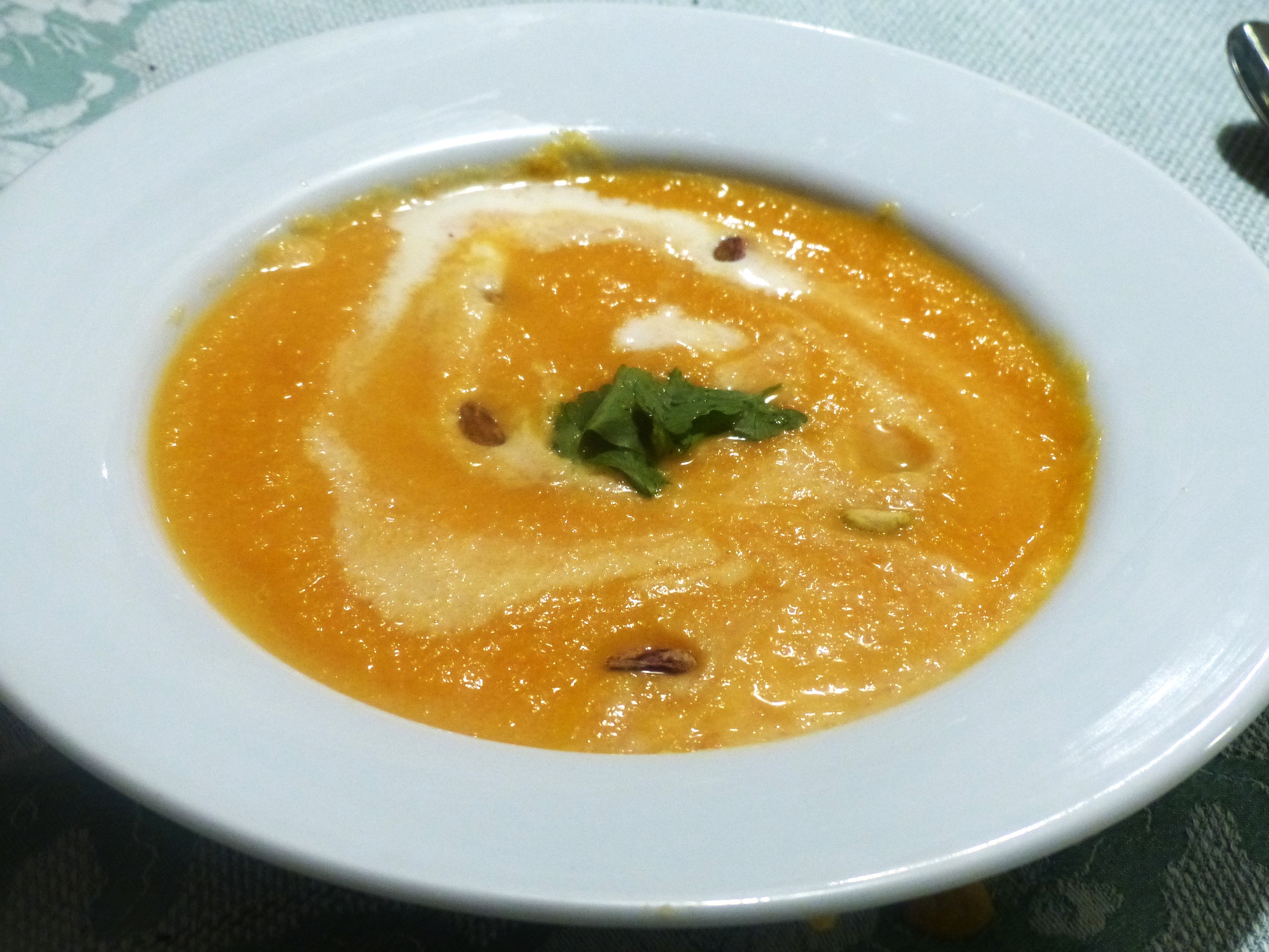 Velouté de carottes aux gingembre et orange