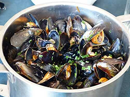 Moules à la salicorne et à la ciboulette