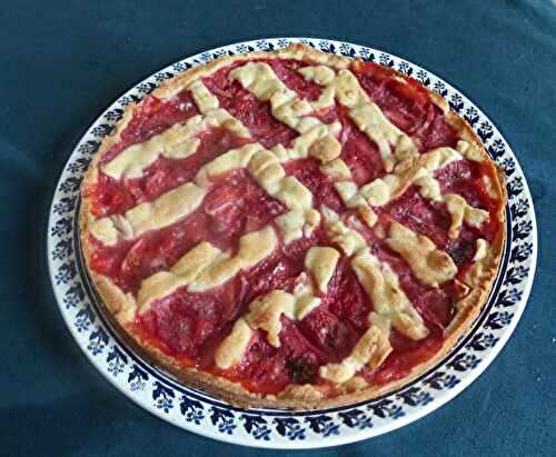 Tarte aux fraises cuites