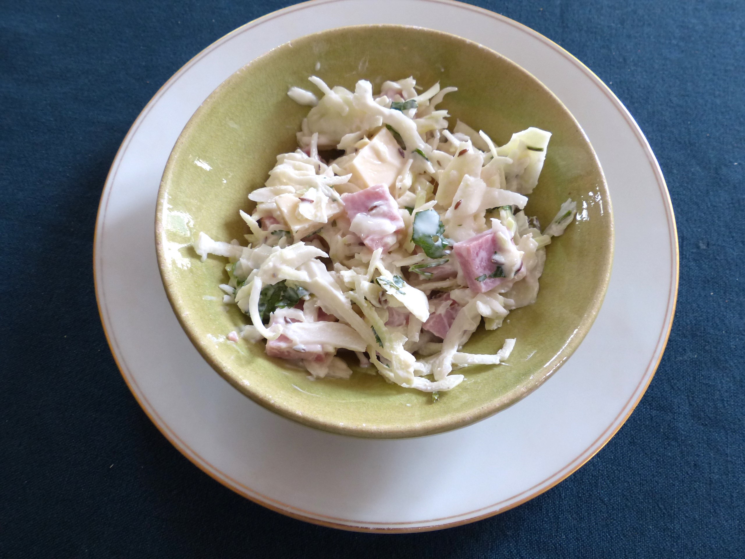 Salade alsacienne au chou blanc