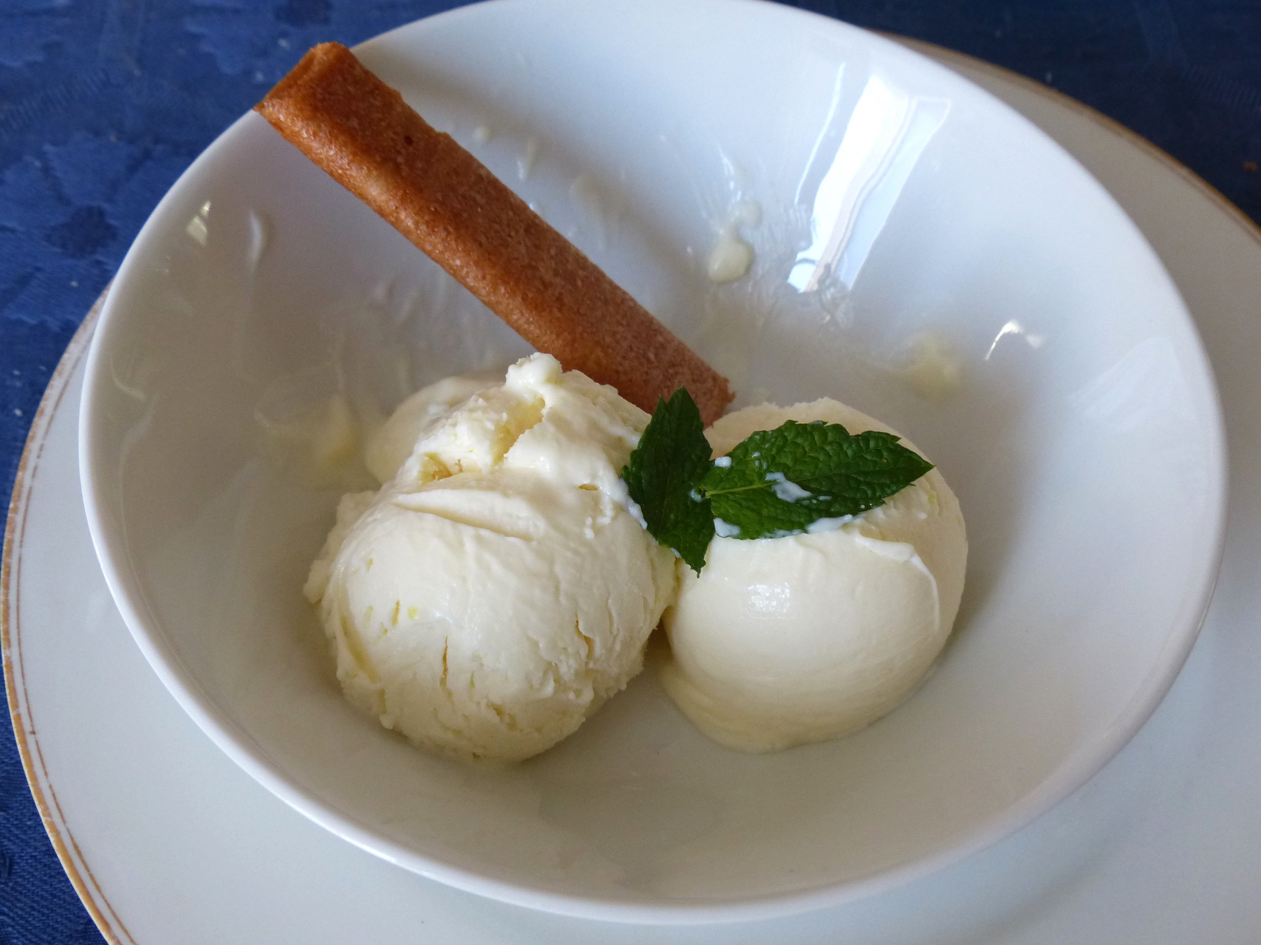Glace au citron sans sorbetière