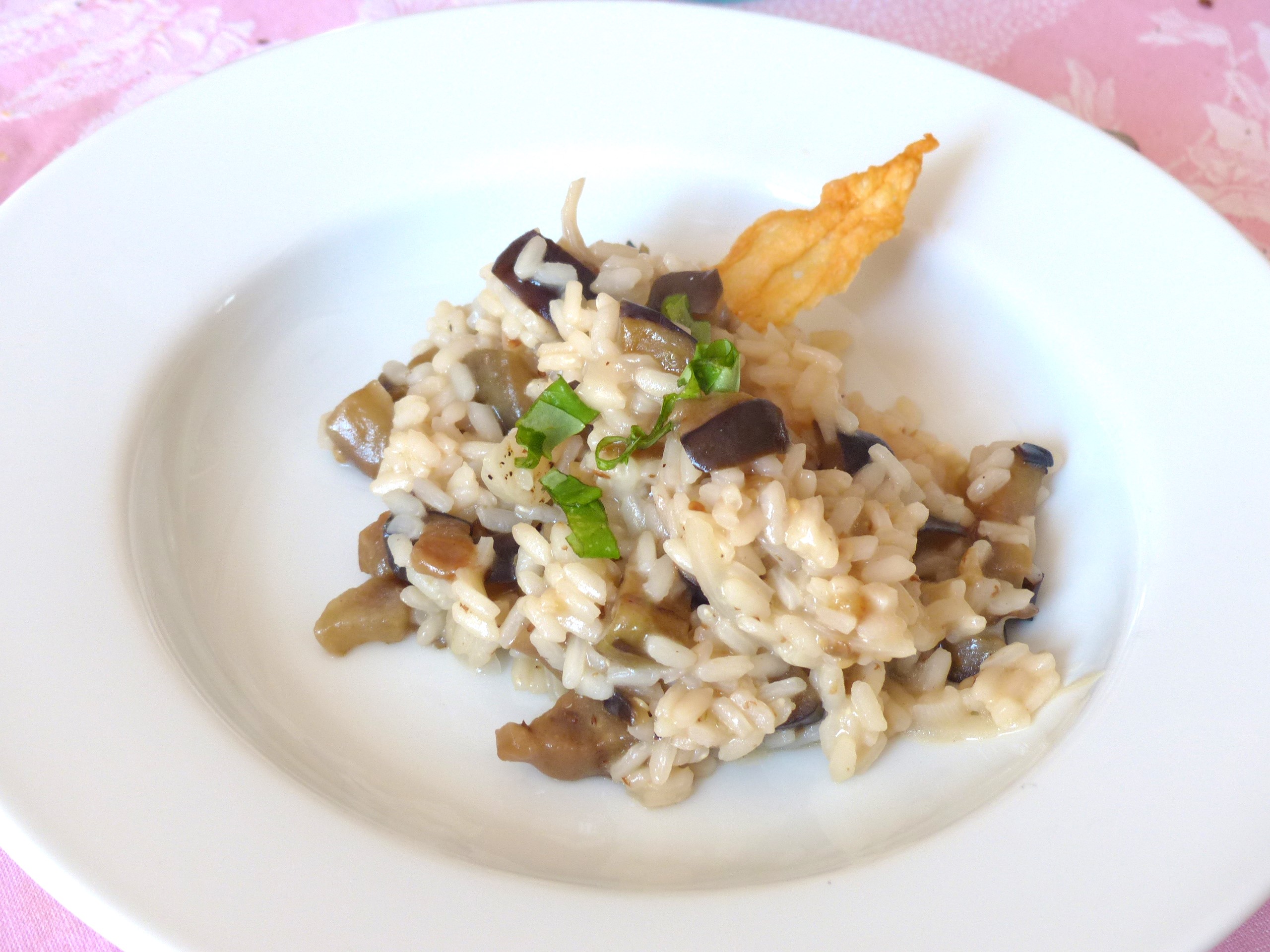 Risotto aux aubergines
