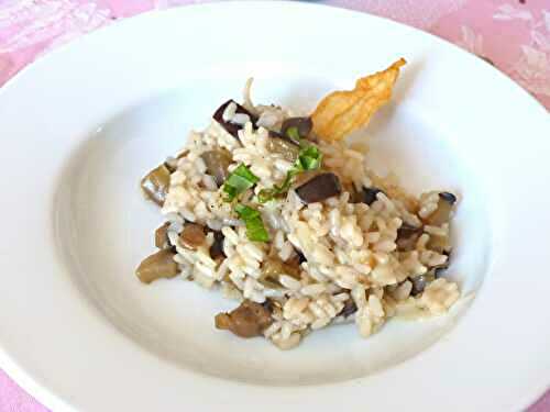 Risotto aux aubergines