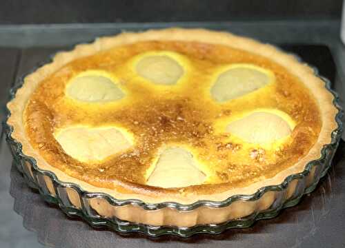 Tarte poire chocolat praliné