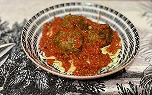 Boulettes maisons à la sauce tomate au Airfryer
