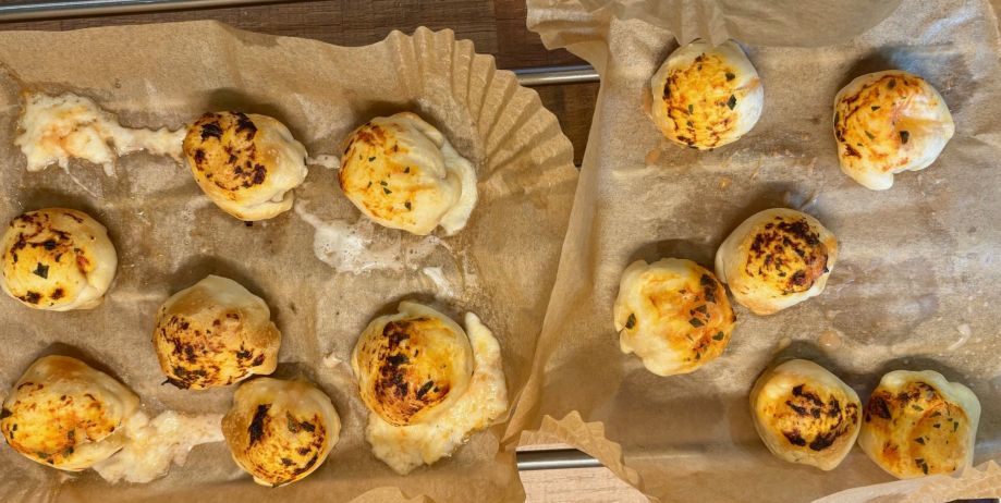 Pizza cheese bomb au Air Fryer