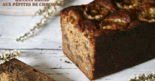 Banana bread aux pépites de chocolat