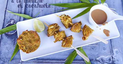 Bouchées de tofu à la menthe et cacahuète