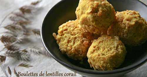 Boulettes de lentilles corail au curry