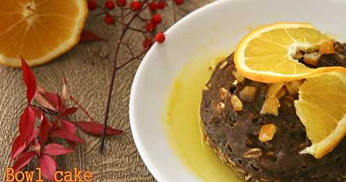 Bowl cake hyperprotéiné façon Christmas pudding