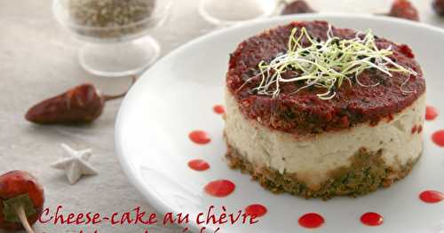 Cheese-cake au chèvre frais et tomates séchées 