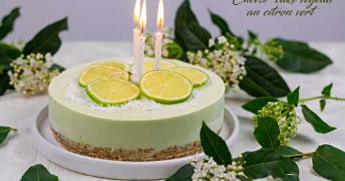 Cheese-cake végétal au citron vert