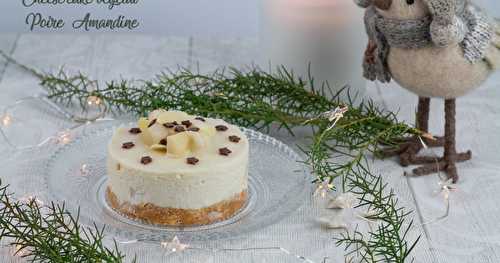 Cheese-cake végétal poire-amande