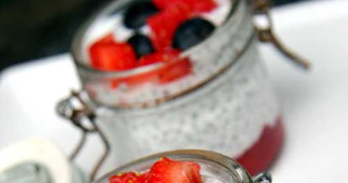 Chia pudding aux fruits rouges