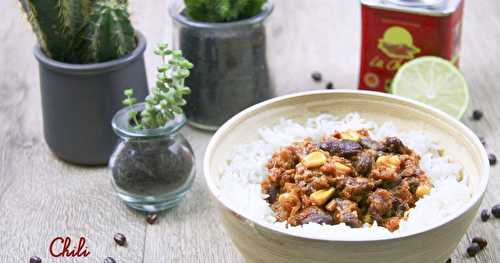 Chili sin carne aux protéines de soja texturées 