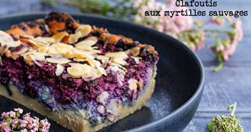 Clafoutis végétal aux myrtilles sauvages