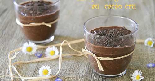 Crème façon chia pudding au cacao cru