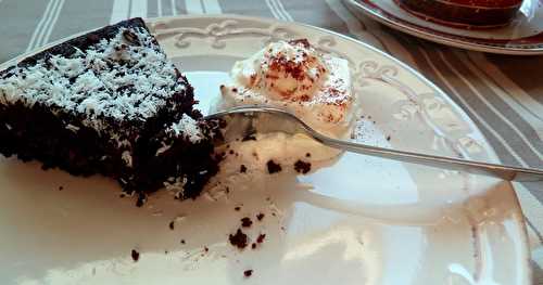 Fondant chocolat/café et noix de coco