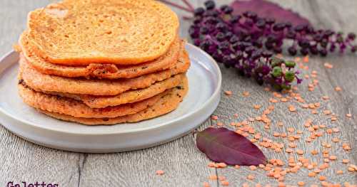 Galettes de lentilles corail 