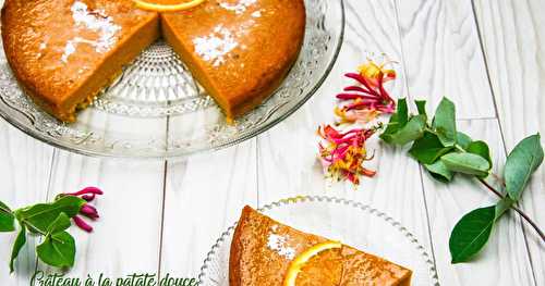Gâteau à la patate douce à l'orange