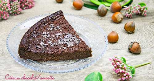 Gâteau chocolat/noisette à la courgette