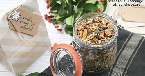 Granola orange et chocolat