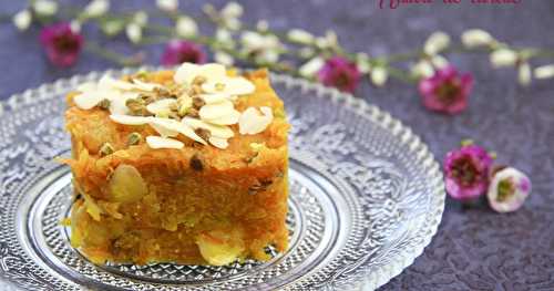 Halwa de carotte (Gajar halwa )