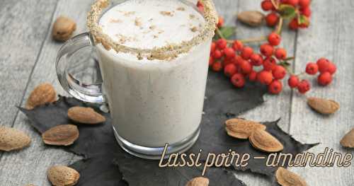 Lassi poire-amandine