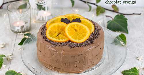 Layer cake sans gluten et végétal chocolat-orange 