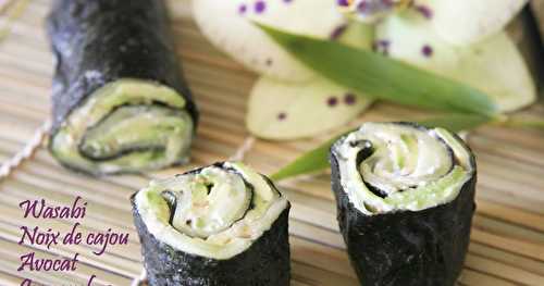 Makis veggies à la crème de wasabi