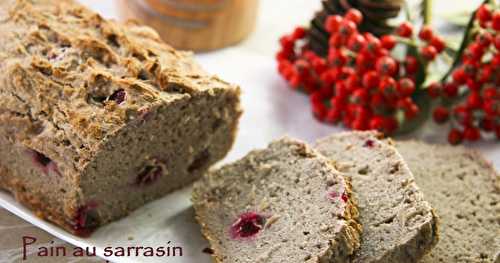 Pain au sarrasin et cranberries