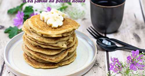 Pancakes à la farine de patate douce