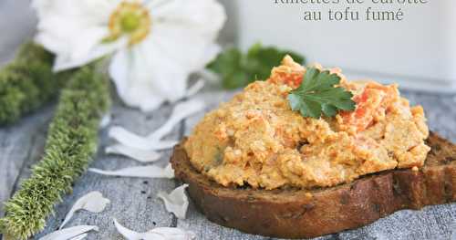 Rillettes de carotte au tofu fumé