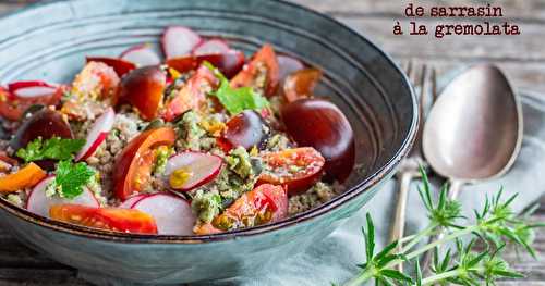 Salade de couscous de sarrasin à la gremolata