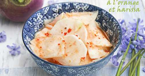 Salade de navet à l'orange et harissa