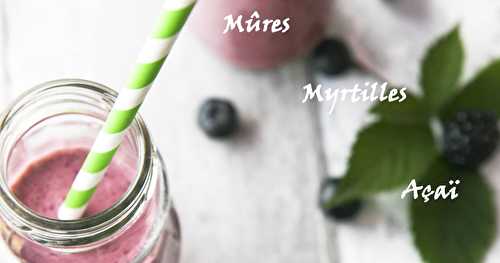 Smoothie aux baies noires