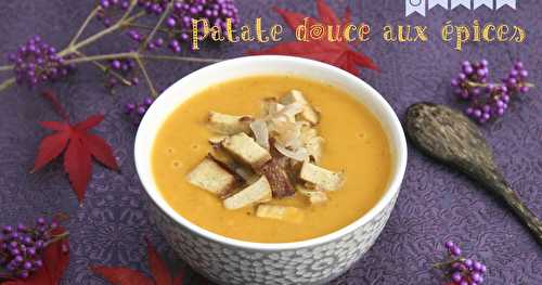 Soupe de patate douce aux épices