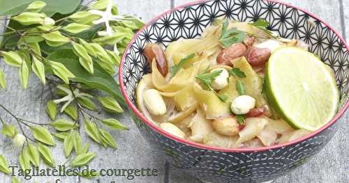 Tagliatelles de courgettes façon thaï