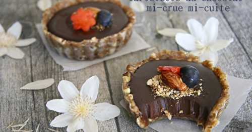 Tartelette au chocolat mi-crue