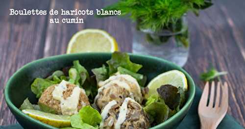 Boulettes de haricots blancs au cumin