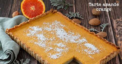 Tarte végétale amande-orange