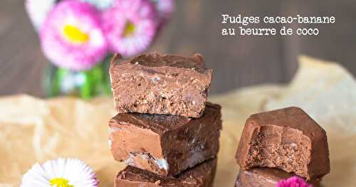 Fudge cacao-banane au beurre de coco