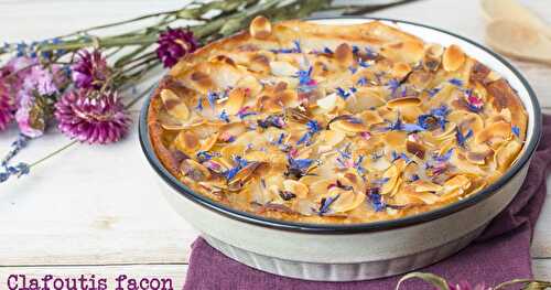 Clafoutis végétalien façon poire-amandine 