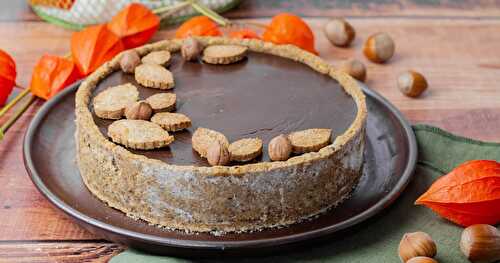 Tarte au chocolat et aux noisettes