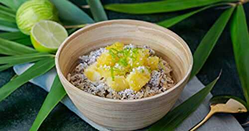 Porridge sans gluten noix de coco-ananas 