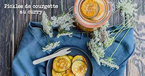 Pickles de courgette au curry